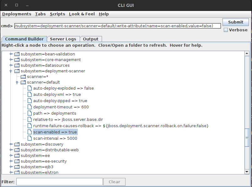 Image: JBoss CLI GUI